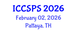 International Conference on Computer Science, Programming and Security (ICCSPS) February 02, 2026 - Pattaya, Thailand International Conference on Computer Science, Programming and Security (ICCSPS) February 02, 2026 - Pattaya, Thailand