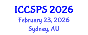 International Conference on Computer Science, Programming and Security (ICCSPS) February 23, 2026 - Sydney, Australia International Conference on Computer Science, Programming and Security (ICCSPS) February 23, 2026 - Sydney, Australia