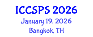 International Conference on Computer Science, Programming and Security (ICCSPS) January 19, 2026 - Bangkok, Thailand International Conference on Computer Science, Programming and Security (ICCSPS) January 19, 2026 - Bangkok, Thailand