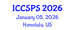 International Conference on Computer Science, Programming and Security (ICCSPS) January 05, 2026 - Honolulu, United States International Conference on Computer Science, Programming and Security (ICCSPS) January 05, 2026 - Honolulu, United States