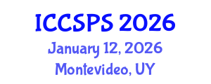 International Conference on Computer Science, Programming and Security (ICCSPS) January 12, 2026 - Montevideo, Uruguay International Conference on Computer Science, Programming and Security (ICCSPS) January 12, 2026 - Montevideo, Uruguay
