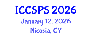 International Conference on Computer Science, Programming and Security (ICCSPS) January 12, 2026 - Nicosia, Cyprus International Conference on Computer Science, Programming and Security (ICCSPS) January 12, 2026 - Nicosia, Cyprus