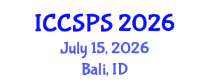 International Conference on Computer Science, Programming and Security (ICCSPS) July 15, 2026 - Bali, Indonesia