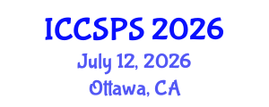 International Conference on Computer Science, Programming and Security (ICCSPS) July 12, 2026 - Ottawa, Canada International Conference on Computer Science, Programming and Security (ICCSPS) July 12, 2026 - Ottawa, Canada