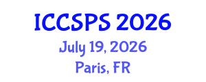 International Conference on Computer Science, Programming and Security (ICCSPS) July 19, 2026 - Paris, France International Conference on Computer Science, Programming and Security (ICCSPS) July 19, 2026 - Paris, France