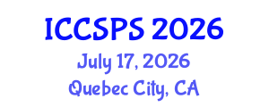 International Conference on Computer Science, Programming and Security (ICCSPS) July 17, 2026 - Quebec City, Canada International Conference on Computer Science, Programming and Security (ICCSPS) July 17, 2026 - Quebec City, Canada