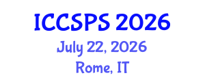 International Conference on Computer Science, Programming and Security (ICCSPS) July 22, 2026 - Rome, Italy International Conference on Computer Science, Programming and Security (ICCSPS) July 22, 2026 - Rome, Italy