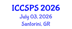 International Conference on Computer Science, Programming and Security (ICCSPS) July 03, 2026 - Santorini, Greece International Conference on Computer Science, Programming and Security (ICCSPS) July 03, 2026 - Santorini, Greece