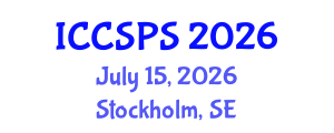 International Conference on Computer Science, Programming and Security (ICCSPS) July 15, 2026 - Stockholm, Sweden International Conference on Computer Science, Programming and Security (ICCSPS) July 15, 2026 - Stockholm, Sweden