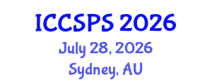 International Conference on Computer Science, Programming and Security (ICCSPS) July 28, 2026 - Sydney, Australia International Conference on Computer Science, Programming and Security (ICCSPS) July 28, 2026 - Sydney, Australia