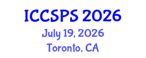 International Conference on Computer Science, Programming and Security (ICCSPS) July 19, 2026 - Toronto, Canada International Conference on Computer Science, Programming and Security (ICCSPS) July 19, 2026 - Toronto, Canada