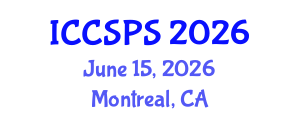 International Conference on Computer Science, Programming and Security (ICCSPS) June 15, 2026 - Montreal, Canada International Conference on Computer Science, Programming and Security (ICCSPS) June 15, 2026 - Montreal, Canada