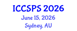 International Conference on Computer Science, Programming and Security (ICCSPS) June 15, 2026 - Sydney, Australia International Conference on Computer Science, Programming and Security (ICCSPS) June 15, 2026 - Sydney, Australia