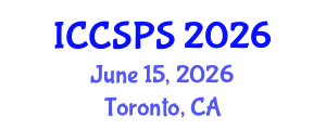 International Conference on Computer Science, Programming and Security (ICCSPS) June 15, 2026 - Toronto, Canada International Conference on Computer Science, Programming and Security (ICCSPS) June 15, 2026 - Toronto, Canada