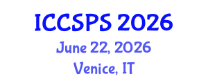 International Conference on Computer Science, Programming and Security (ICCSPS) June 22, 2026 - Venice, Italy International Conference on Computer Science, Programming and Security (ICCSPS) June 22, 2026 - Venice, Italy