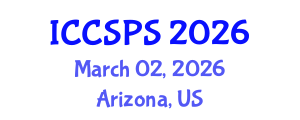 International Conference on Computer Science, Programming and Security (ICCSPS) March 02, 2026 - Arizona, United States International Conference on Computer Science, Programming and Security (ICCSPS) March 02, 2026 - Arizona, United States