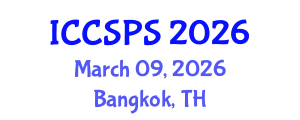 International Conference on Computer Science, Programming and Security (ICCSPS) March 09, 2026 - Bangkok, Thailand International Conference on Computer Science, Programming and Security (ICCSPS) March 09, 2026 - Bangkok, Thailand
