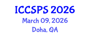 International Conference on Computer Science, Programming and Security (ICCSPS) March 09, 2026 - Doha, Qatar International Conference on Computer Science, Programming and Security (ICCSPS) March 09, 2026 - Doha, Qatar