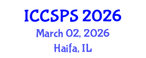 International Conference on Computer Science, Programming and Security (ICCSPS) March 02, 2026 - Haifa, Israel International Conference on Computer Science, Programming and Security (ICCSPS) March 02, 2026 - Haifa, Israel
