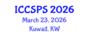 International Conference on Computer Science, Programming and Security (ICCSPS) March 23, 2026 - Kuwait, Kuwait