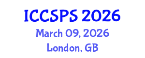 International Conference on Computer Science, Programming and Security (ICCSPS) March 09, 2026 - London, United Kingdom International Conference on Computer Science, Programming and Security (ICCSPS) March 09, 2026 - London, United Kingdom