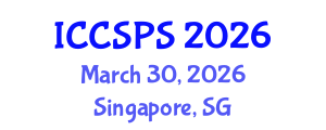 International Conference on Computer Science, Programming and Security (ICCSPS) March 30, 2026 - Singapore, Singapore International Conference on Computer Science, Programming and Security (ICCSPS) March 30, 2026 - Singapore, Singapore