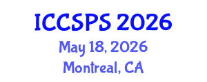 International Conference on Computer Science, Programming and Security (ICCSPS) May 18, 2026 - Montreal, Canada International Conference on Computer Science, Programming and Security (ICCSPS) May 18, 2026 - Montreal, Canada