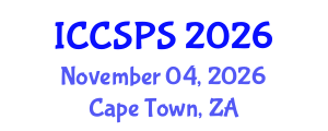 International Conference on Computer Science, Programming and Security (ICCSPS) November 04, 2026 - Cape Town, South Africa International Conference on Computer Science, Programming and Security (ICCSPS) November 04, 2026 - Cape Town, South Africa