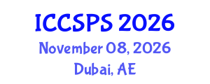 International Conference on Computer Science, Programming and Security (ICCSPS) November 08, 2026 - Dubai, United Arab Emirates International Conference on Computer Science, Programming and Security (ICCSPS) November 08, 2026 - Dubai, United Arab Emirates