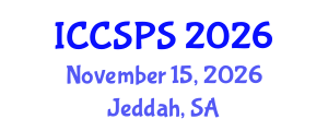 International Conference on Computer Science, Programming and Security (ICCSPS) November 15, 2026 - Jeddah, Saudi Arabia International Conference on Computer Science, Programming and Security (ICCSPS) November 15, 2026 - Jeddah, Saudi Arabia