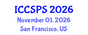 International Conference on Computer Science, Programming and Security (ICCSPS) November 01, 2026 - San Francisco, United States International Conference on Computer Science, Programming and Security (ICCSPS) November 01, 2026 - San Francisco, United States