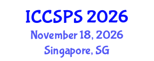 International Conference on Computer Science, Programming and Security (ICCSPS) November 18, 2026 - Singapore, Singapore International Conference on Computer Science, Programming and Security (ICCSPS) November 18, 2026 - Singapore, Singapore