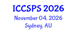 International Conference on Computer Science, Programming and Security (ICCSPS) November 04, 2026 - Sydney, Australia International Conference on Computer Science, Programming and Security (ICCSPS) November 04, 2026 - Sydney, Australia
