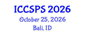 International Conference on Computer Science, Programming and Security (ICCSPS) October 25, 2026 - Bali, Indonesia International Conference on Computer Science, Programming and Security (ICCSPS) October 25, 2026 - Bali, Indonesia