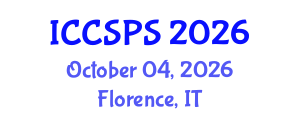 International Conference on Computer Science, Programming and Security (ICCSPS) October 04, 2026 - Florence, Italy International Conference on Computer Science, Programming and Security (ICCSPS) October 04, 2026 - Florence, Italy