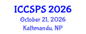 International Conference on Computer Science, Programming and Security (ICCSPS) October 21, 2026 - Kathmandu, Nepal International Conference on Computer Science, Programming and Security (ICCSPS) October 21, 2026 - Kathmandu, Nepal