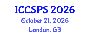 International Conference on Computer Science, Programming and Security (ICCSPS) October 21, 2026 - London, United Kingdom