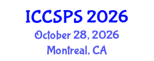 International Conference on Computer Science, Programming and Security (ICCSPS) October 28, 2026 - Montreal, Canada International Conference on Computer Science, Programming and Security (ICCSPS) October 28, 2026 - Montreal, Canada