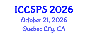 International Conference on Computer Science, Programming and Security (ICCSPS) October 21, 2026 - Quebec City, Canada International Conference on Computer Science, Programming and Security (ICCSPS) October 21, 2026 - Quebec City, Canada