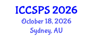 International Conference on Computer Science, Programming and Security (ICCSPS) October 18, 2026 - Sydney, Australia International Conference on Computer Science, Programming and Security (ICCSPS) October 18, 2026 - Sydney, Australia