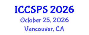 International Conference on Computer Science, Programming and Security (ICCSPS) October 25, 2026 - Vancouver, Canada International Conference on Computer Science, Programming and Security (ICCSPS) October 25, 2026 - Vancouver, Canada