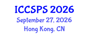 International Conference on Computer Science, Programming and Security (ICCSPS) September 27, 2026 - Hong Kong, China International Conference on Computer Science, Programming and Security (ICCSPS) September 27, 2026 - Hong Kong, China