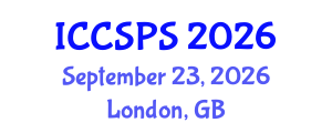 International Conference on Computer Science, Programming and Security (ICCSPS) September 23, 2026 - London, United Kingdom International Conference on Computer Science, Programming and Security (ICCSPS) September 23, 2026 - London, United Kingdom