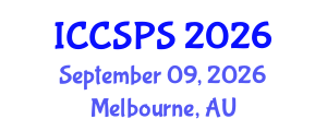 International Conference on Computer Science, Programming and Security (ICCSPS) September 09, 2026 - Melbourne, Australia International Conference on Computer Science, Programming and Security (ICCSPS) September 09, 2026 - Melbourne, Australia
