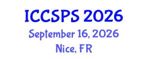 International Conference on Computer Science, Programming and Security (ICCSPS) September 16, 2026 - Nice, France International Conference on Computer Science, Programming and Security (ICCSPS) September 16, 2026 - Nice, France