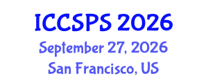 International Conference on Computer Science, Programming and Security (ICCSPS) September 27, 2026 - San Francisco, United States