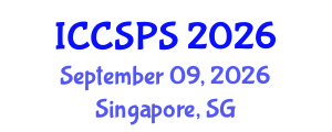 International Conference on Computer Science, Programming and Security (ICCSPS) September 09, 2026 - Singapore, Singapore International Conference on Computer Science, Programming and Security (ICCSPS) September 09, 2026 - Singapore, Singapore