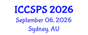 International Conference on Computer Science, Programming and Security (ICCSPS) September 06, 2026 - Sydney, Australia International Conference on Computer Science, Programming and Security (ICCSPS) September 06, 2026 - Sydney, Australia