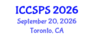 International Conference on Computer Science, Programming and Security (ICCSPS) September 20, 2026 - Toronto, Canada International Conference on Computer Science, Programming and Security (ICCSPS) September 20, 2026 - Toronto, Canada