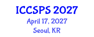 International Conference on Computer Science, Programming and Security (ICCSPS) April 17, 2027 - Seoul, Republic of Korea International Conference on Computer Science, Programming and Security (ICCSPS) April 17, 2027 - Seoul, Republic of Korea